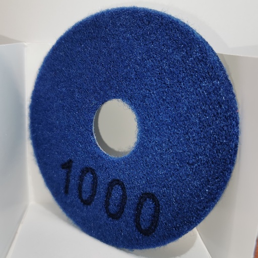 Adhesive-backed abrasive plate for Mp4000 blue xx 1000 R Ted070027D Techniline