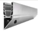 Profile for railing Pl2 200 mill finish (side screw fixing)