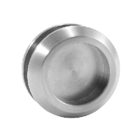 Rh01 solid round handle for sliding doors stainless steel polished