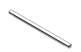Cover profile for guide rail 344
