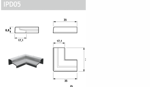 IPD05 corner connector for IPD02