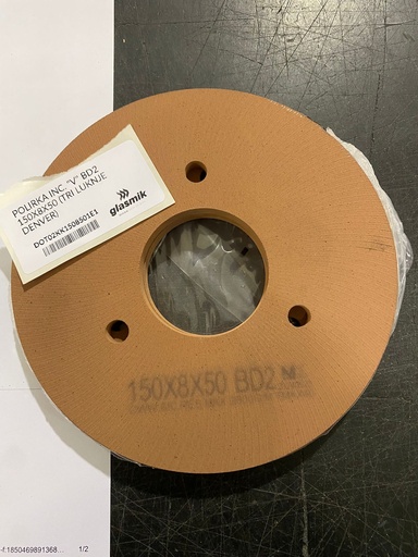 Polishing wheel INC. "V" BD2 150X8X50 (three holes DENVER)