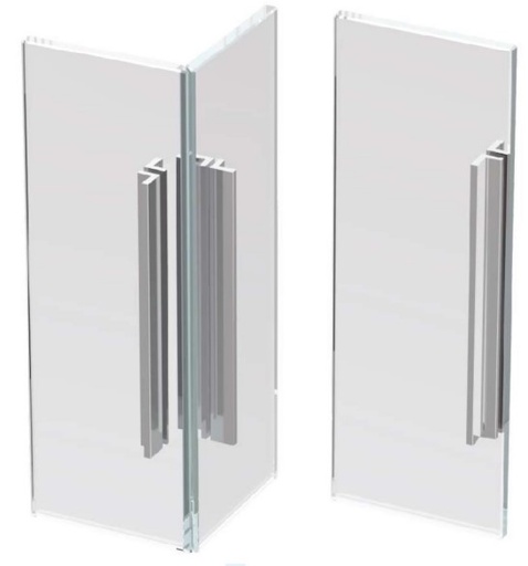 Pair of self-adhesive handles IPH01 240MM polished