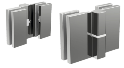 Lifting hinge glass-to-glass SH09SS stainless steel