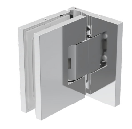 GH CQR02 hinge adjustable chrome glass-to-wall