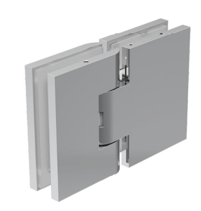 GH CQR03 hinge adjustable chrome glass-to-glass 180°
