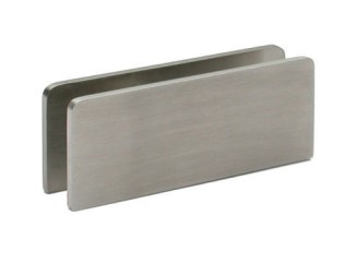 GH GC22 rectangular clamp flush glass-to-wall B.80 H.30mm