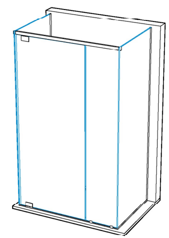 GH GRKW03 PBF-Gyro complete kit glass/glass, L2000mm