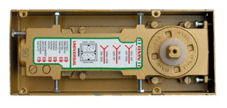 GH NTS48C-90 Chiudiporta A Pavimento Omv Corto - Forza Fissa 2 Stop 90° - Quadro Italia