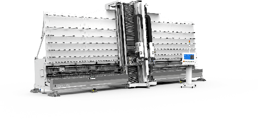 Automatic vertical machine for edge arrissing