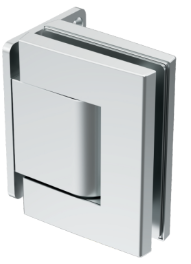 Pair of hydraulic hinges glass-to-wall GH12 plate with offset