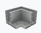 Zunanji Vogal Za GLM0503 L-Shape Inox BV9900