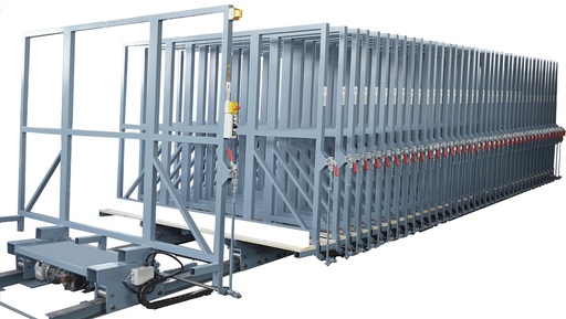 System for automatic glass storage