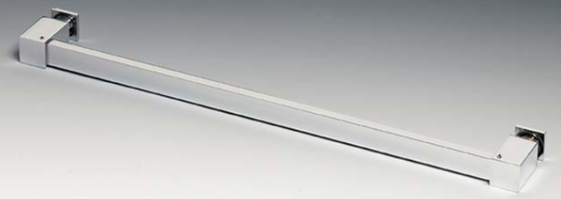 Towel rack, for 8/12 mm glass, L514 RAL9005 Matt black