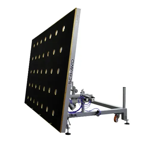 Glass cutting tables (manual castor table)