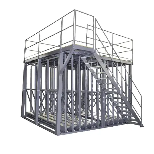 Manual vertical storage system with pull-out frames